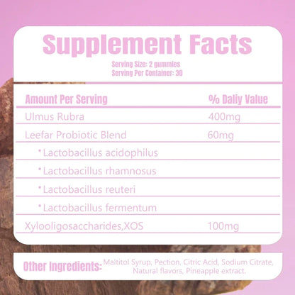 LeeFar Her Juicy Feminine Probiotics Gummies – pH Balance & Dryness Support – 60 Counts