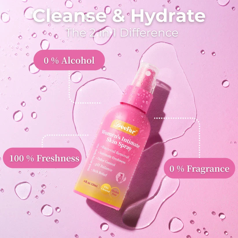 LeeFar Women’s pH Balance Intimate Spray – Odor Control & Itch Relief