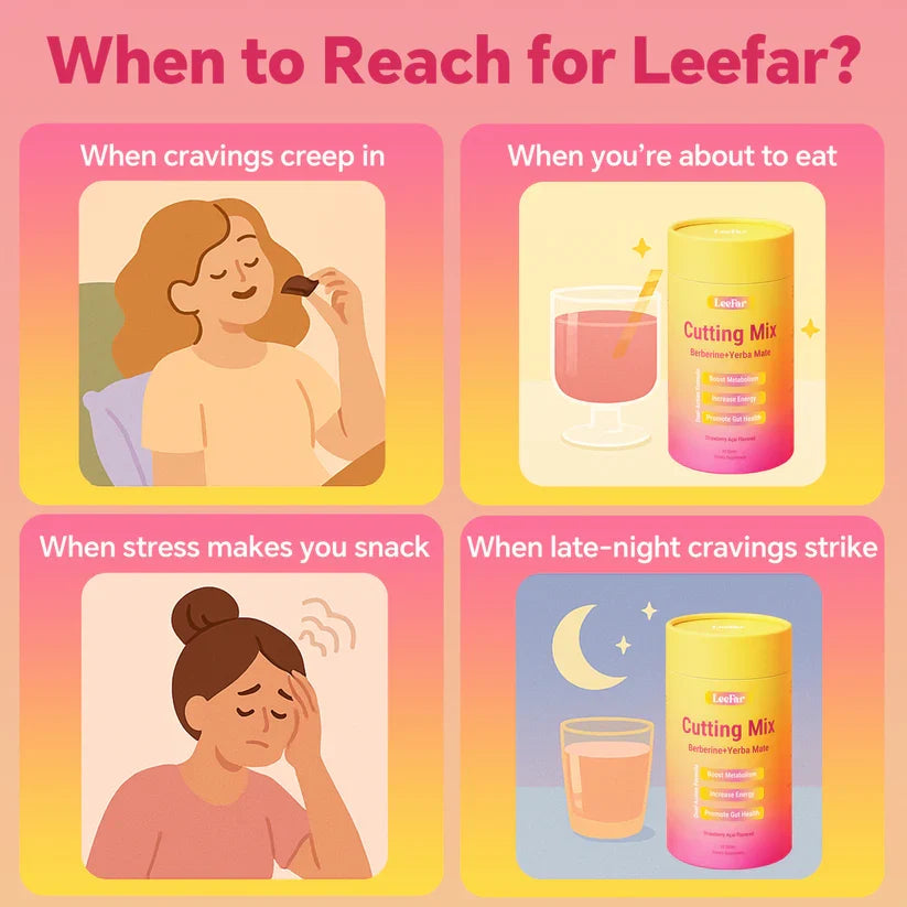 LeeFar Cutting Drink Mix – Strawberry Açaí Flavor – 21 Servings