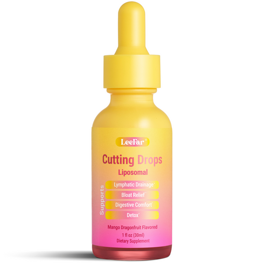 LeeFar Cutting Drops – Lymphatic-Focused Debloat Formula – Mango Dragonfruit – 30 Servings